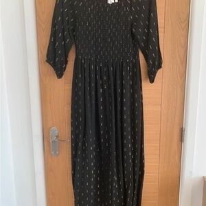 Elegant Black and Gold Women's Dress